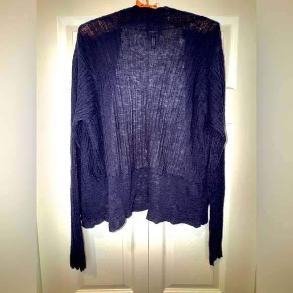 Eileen Fisher Womens dark blue 100% Linen Blend Cardigan size 1X. EUC - Picture 9 of 9